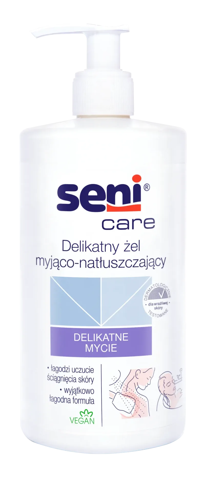SENI CARE DELIKATNY ŻEL MYJĄCO-NATŁUSZCZAJĄCY 500 ML Seni