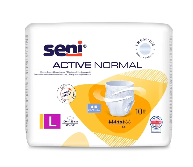 Majtki chłonne SENI ACTIVE NORMAL LARGE A10 (żółte) Seni
