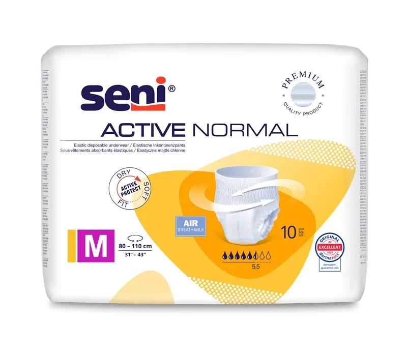 Majtki chłonne SENI ACTIVE NORMAL MEDIUM A10 (żółte) Seni