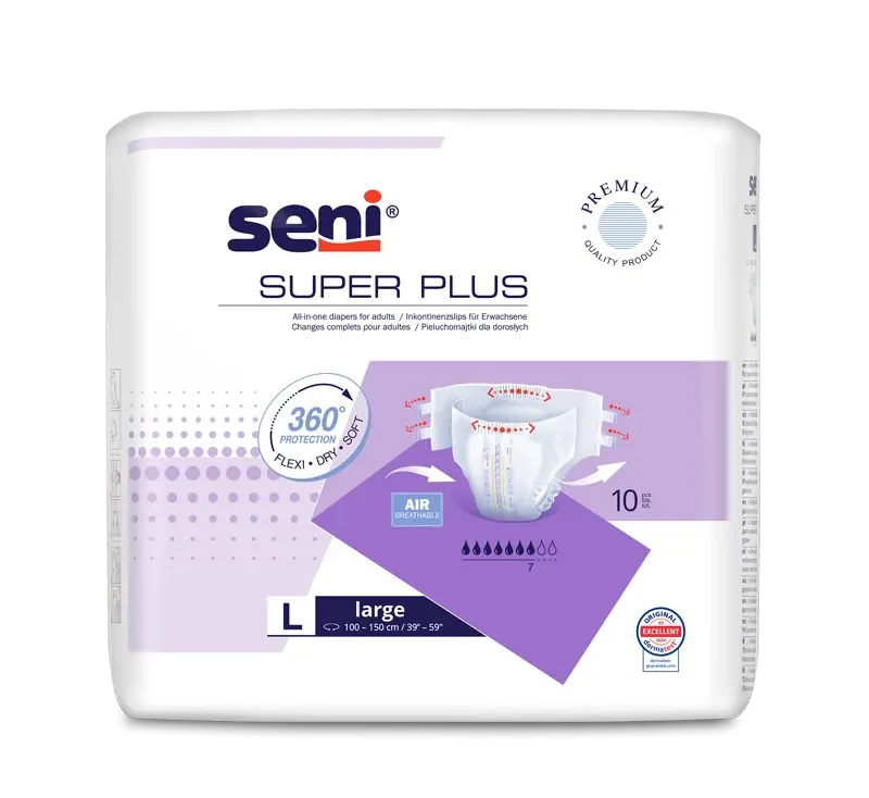 Pieluchomajtki SENI SUPER PLUS LARGE A10 (fioletowe) Seni