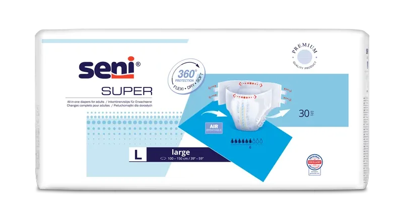 Pieluchomajtki SENI SUPER LARGE A30 (niebieskie) Seni