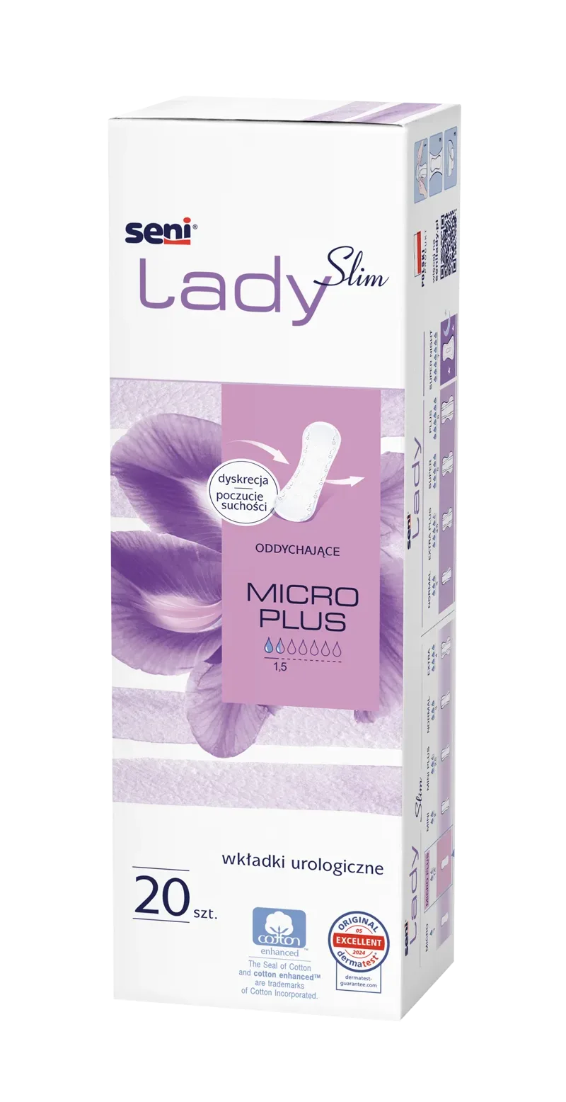 SLIM Wkładki urologiczne SENI LADY MICRO PLUS A20 Nowy indeks Seni