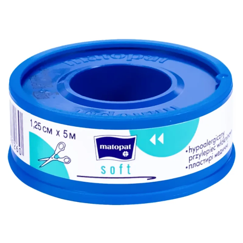 Przylepiec włókninowy SOFT 1,25cmX5m TZMO