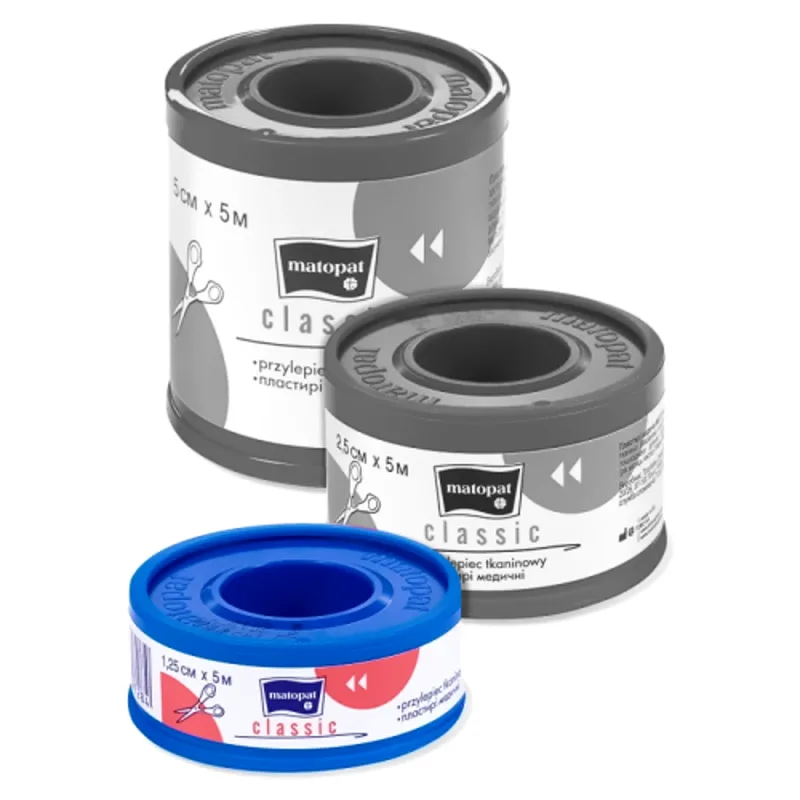 Przylepiec tkaninowy CLASSIC 1,25cmX5m TZMO