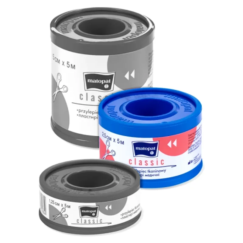 Przylepiec tkaninowy CLASSIC 2,5cmX5m TZMO