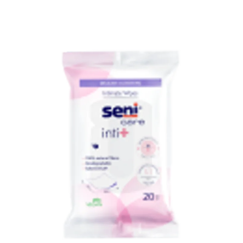 SENI CARE CHUSTECZKI DO HIGIENY INTYMNEJ Inti+ A20 (spłukiwalne) z prebiotykiem Seni