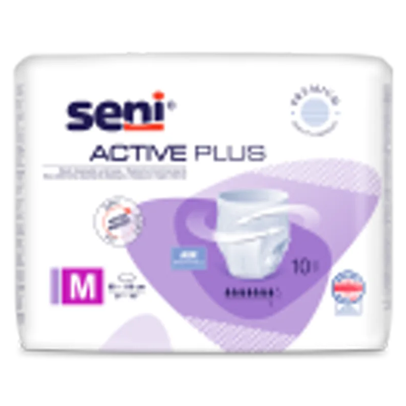 Majtki chłonne SENI ACTIVE PLUS LARGE A10 (fioletowe) Seni