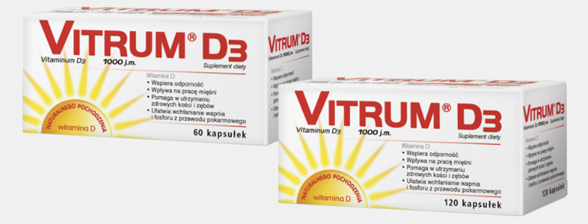 Vitrum D3 – Witamina D 1000 j.m.